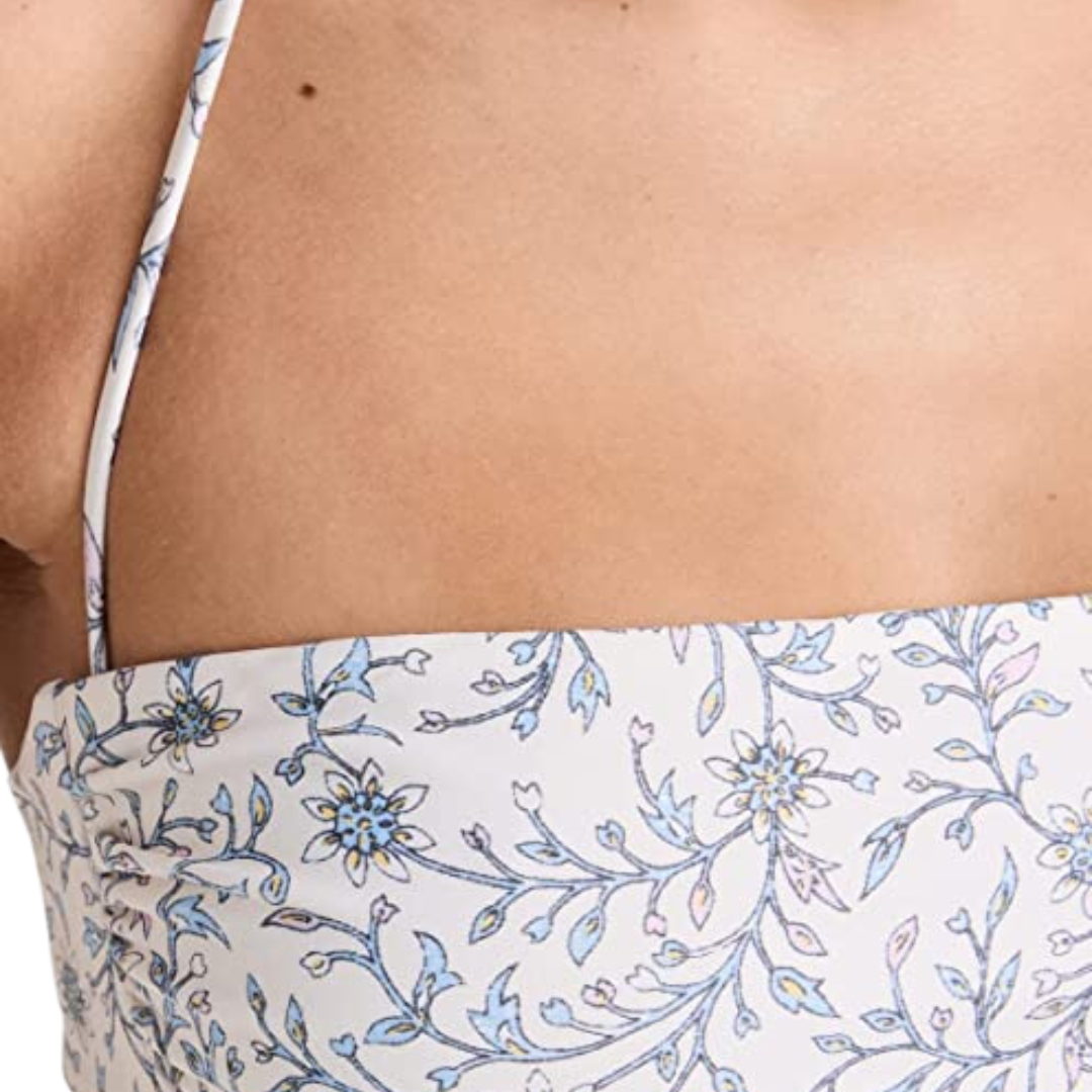 Arlo Bandeau Top in White Blossom
