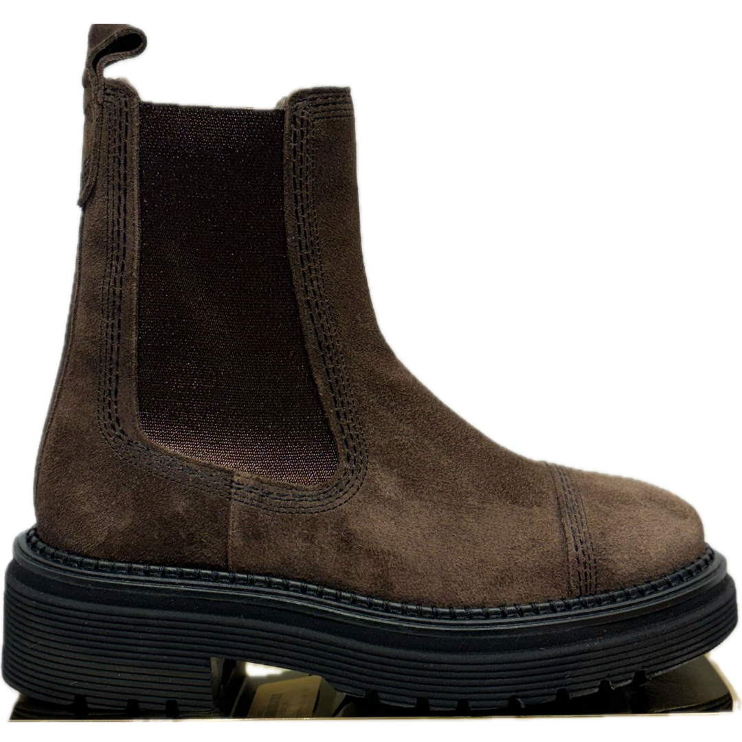 Siena Flat Ankle Boots in Crosta Expresso
