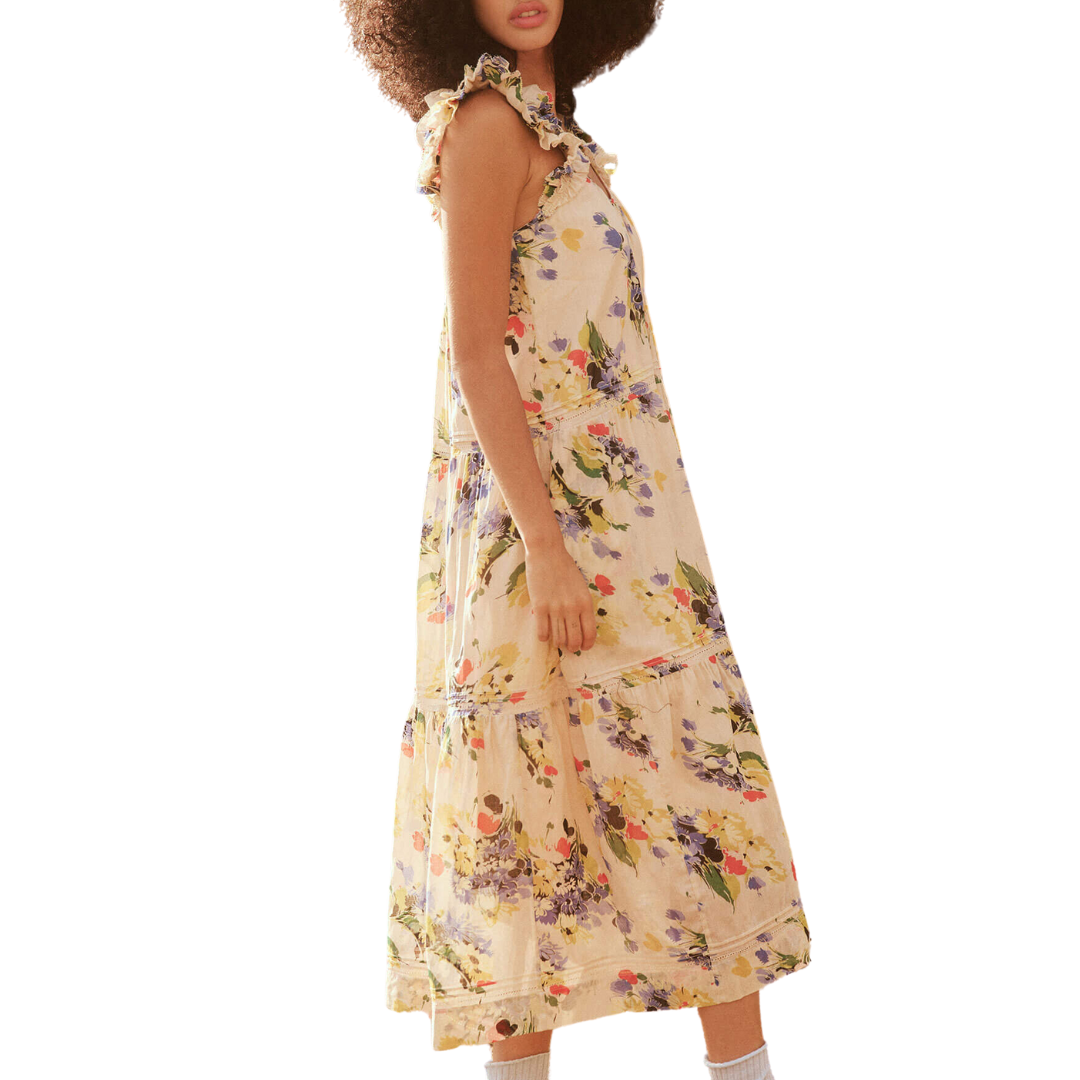 The Dove Dress in Bright Grove Floral