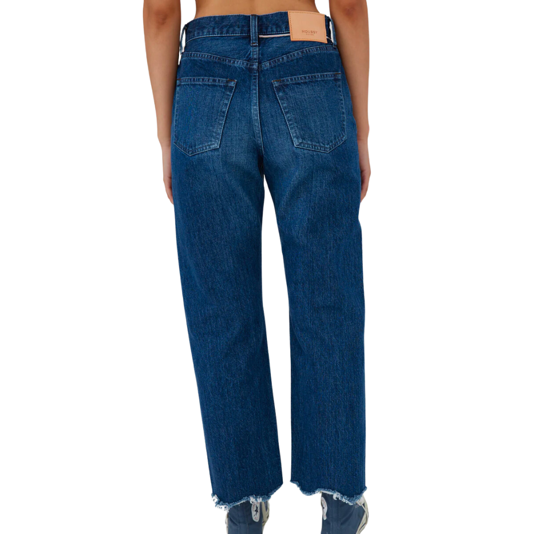 Corcoran Wide Straight-Cropped in Dark Blue