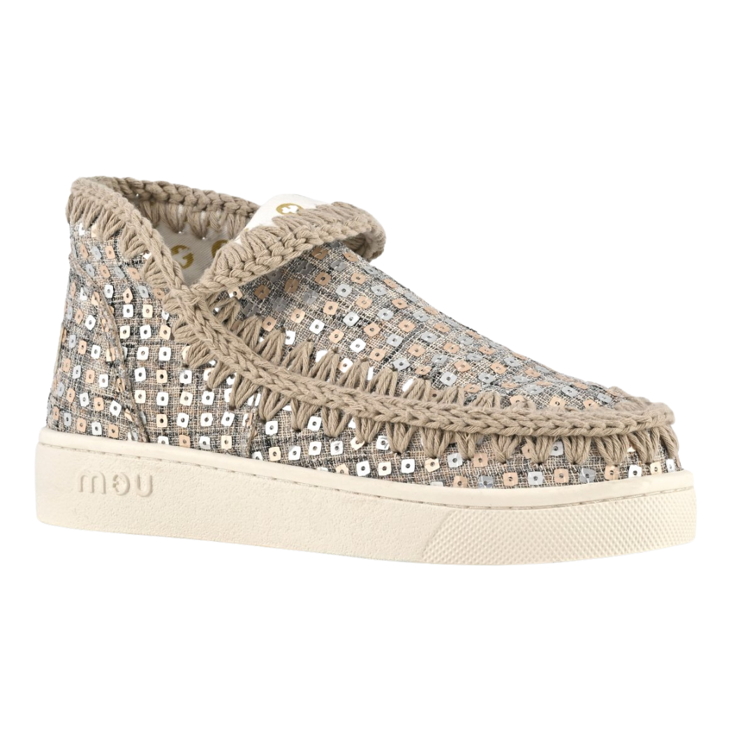 Summer Eskimo Woven Textiles Sneaker in Gold