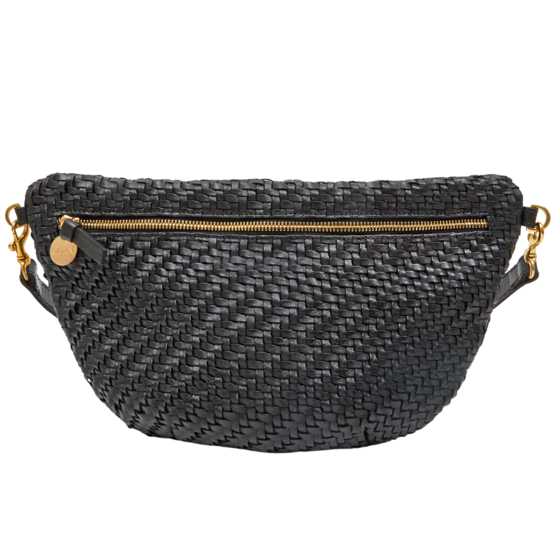 Grande Fanny in Black Woven Zig Zag