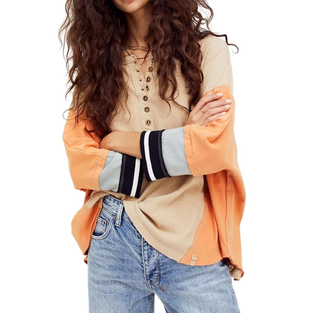 Just Tip It Henley Top