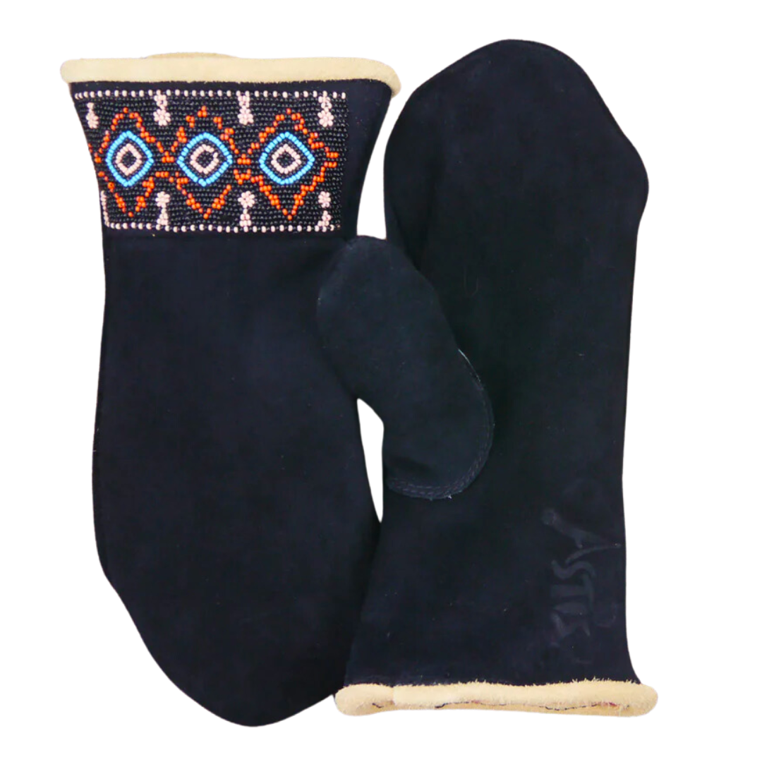 Russell Short Cuff Mitten in Black