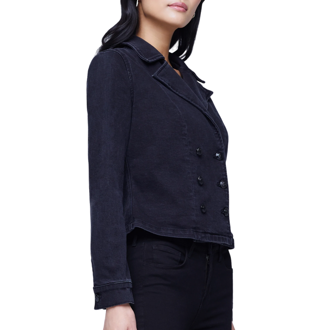 Admiral Jacket in Washed Black