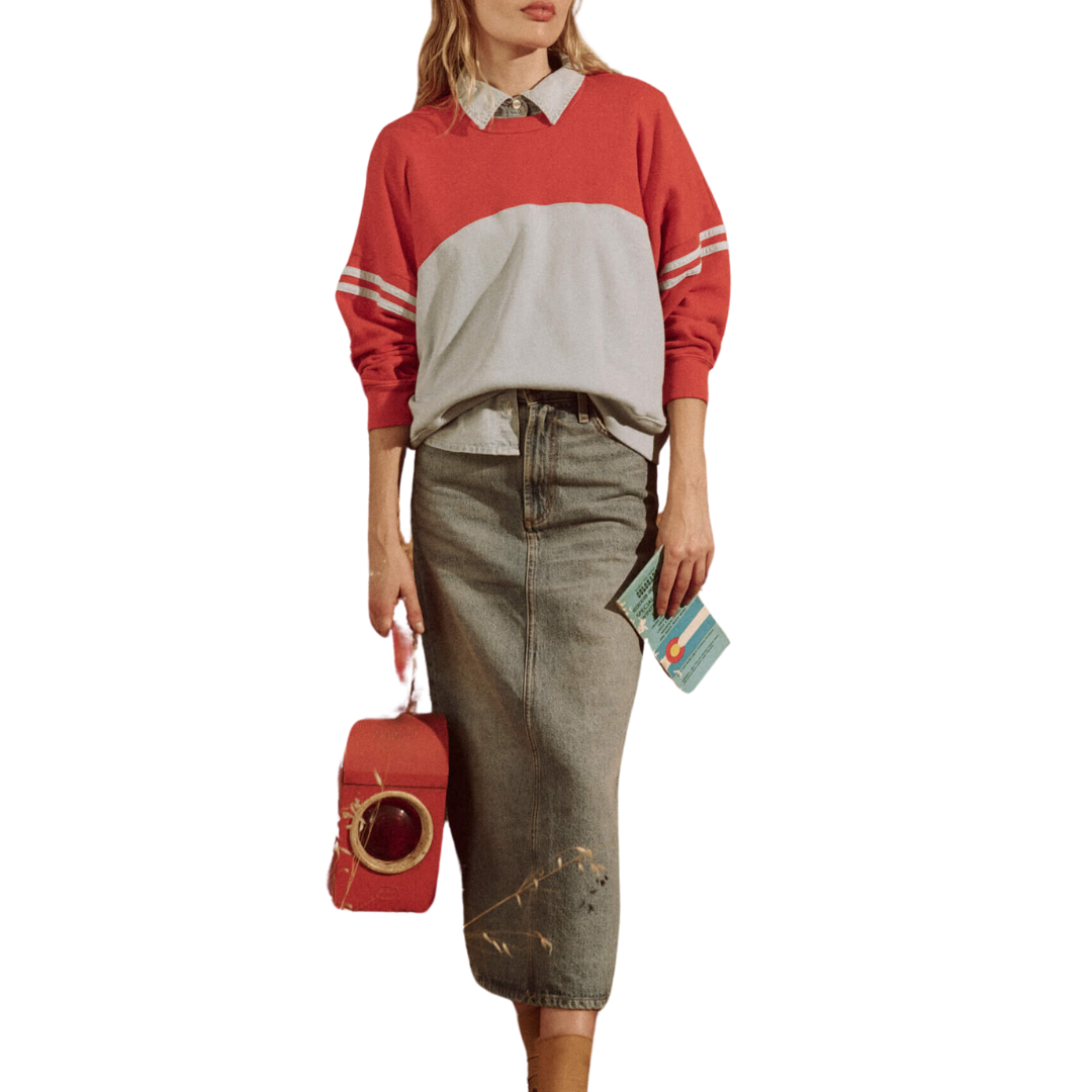 The Column Skirt in Monterey Wash