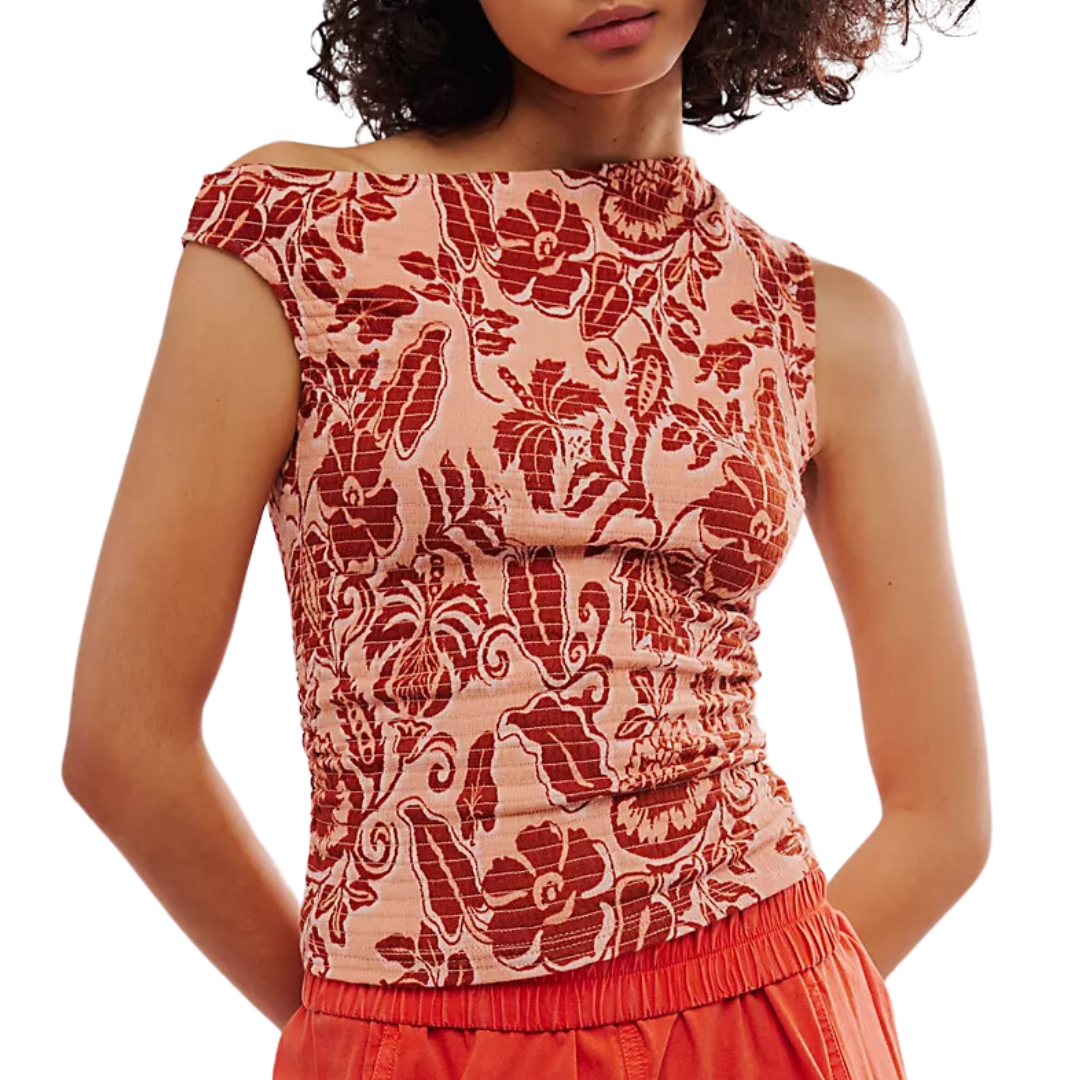 Shea Top in Apricot Combo