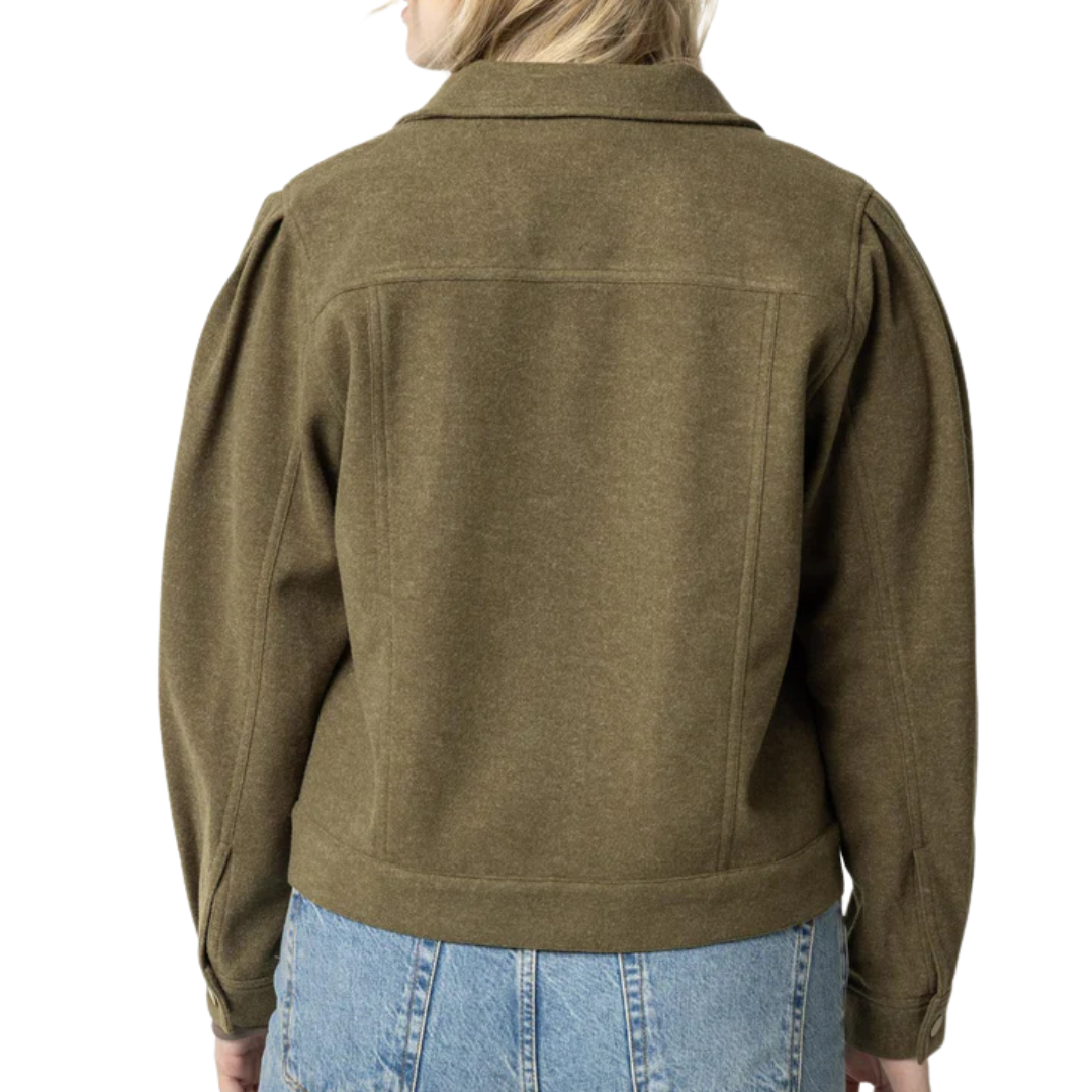 Jean Style Jacket in Military