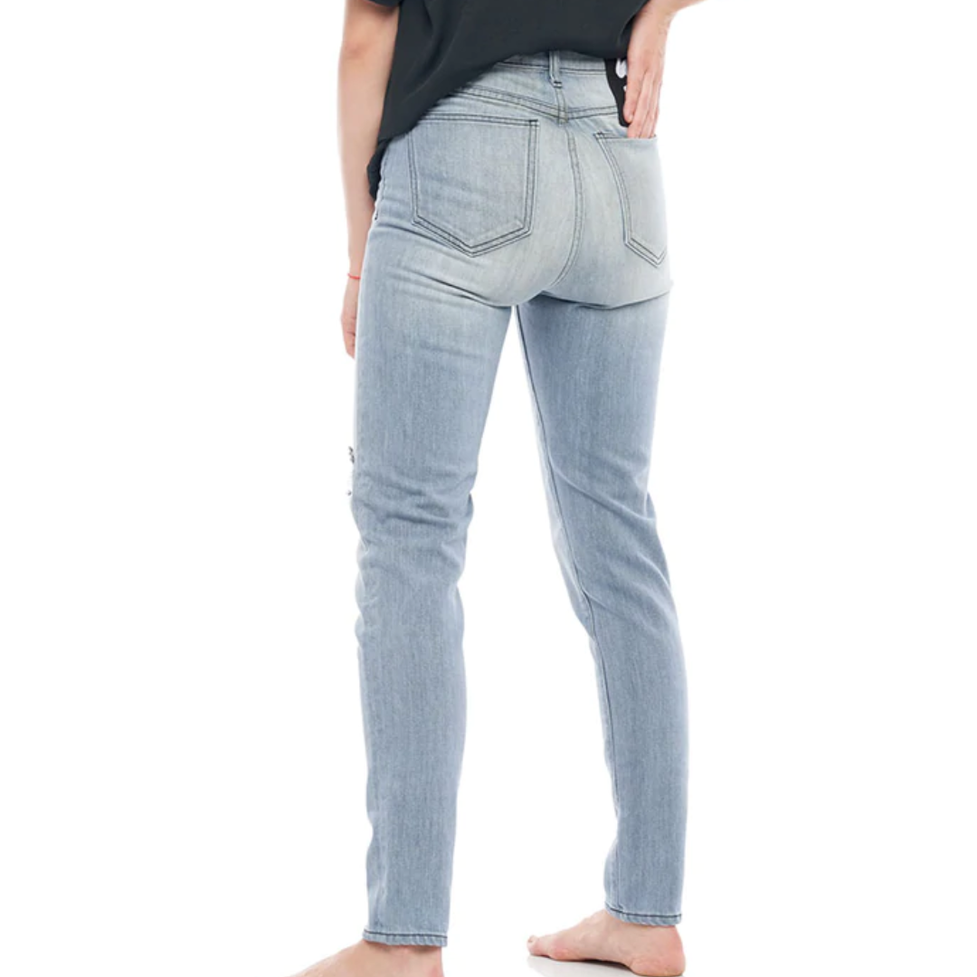 High Waisted Skinny in Light Blue