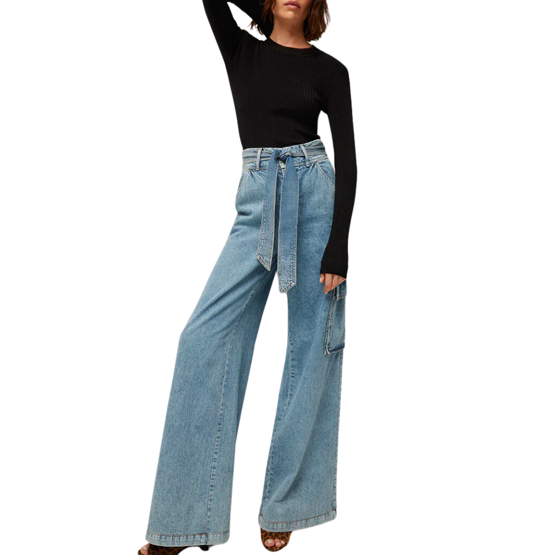 Belisa Cargo Jean in Silverwood