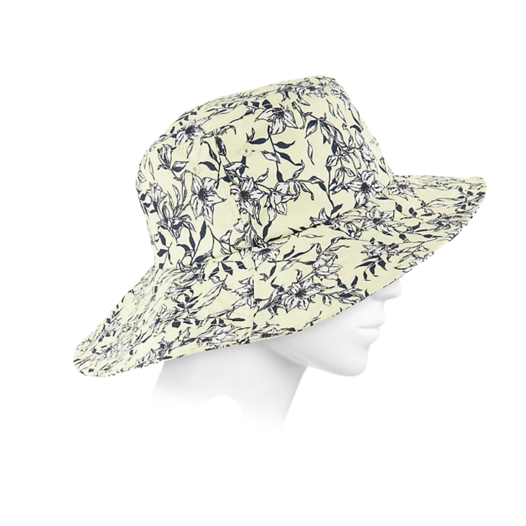 Addison Cruise Hat in Yellow Floral