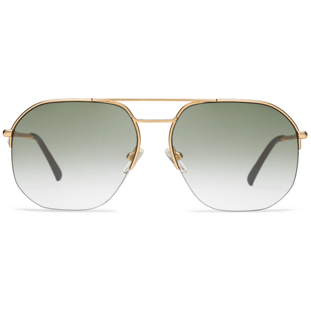 Muse Readers in Gold Green Gradient Tint