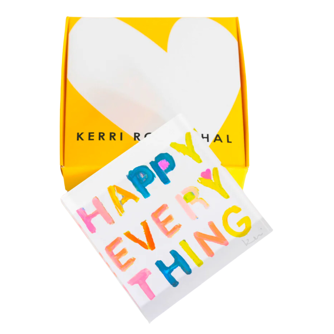 Happy Everything Block of Love in Multi