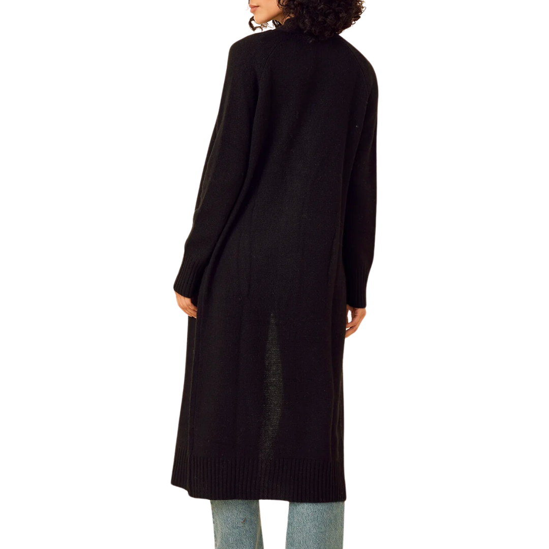 Morgan Cashmere Duster in Black