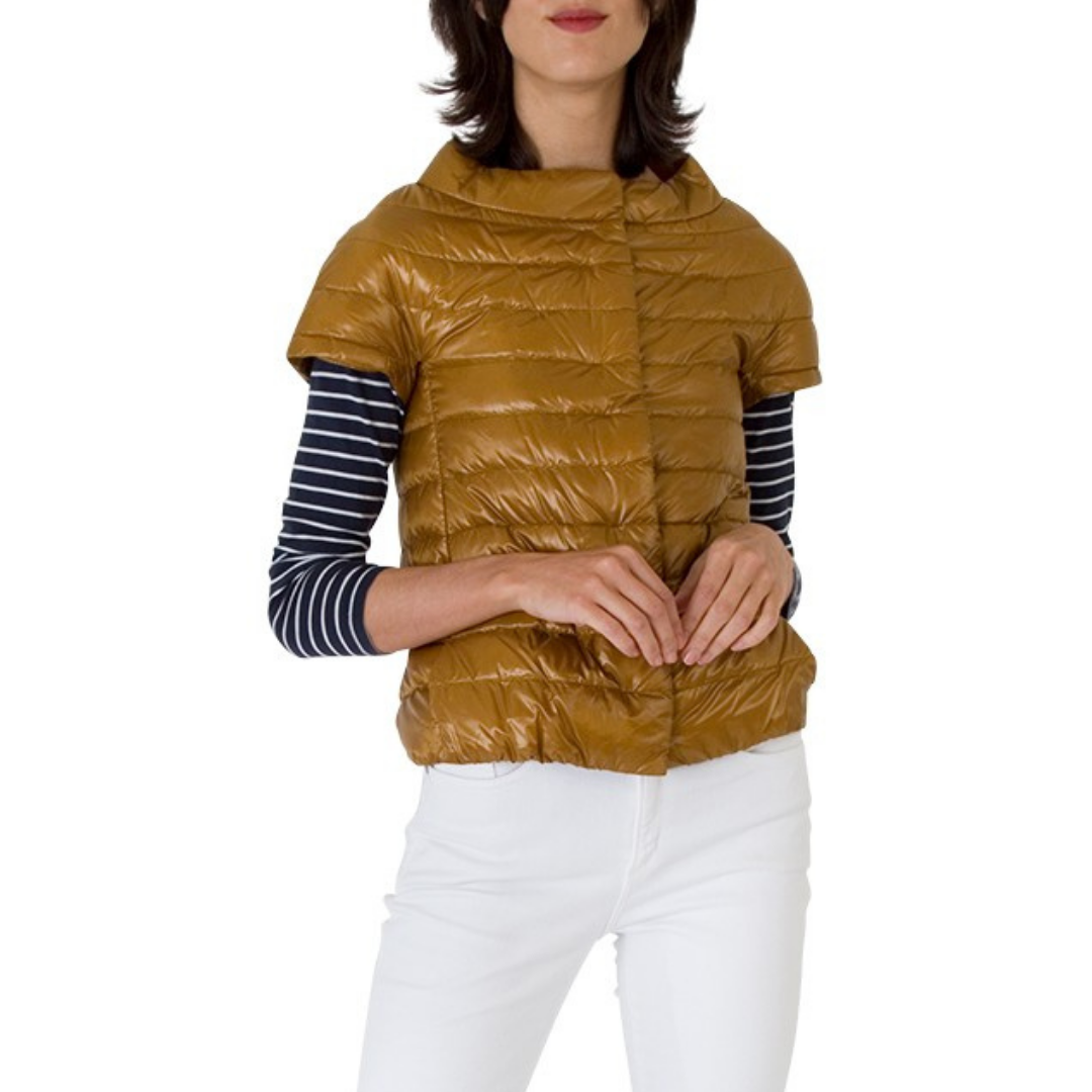 Cap Sleeve Jacket in Golden Mustard