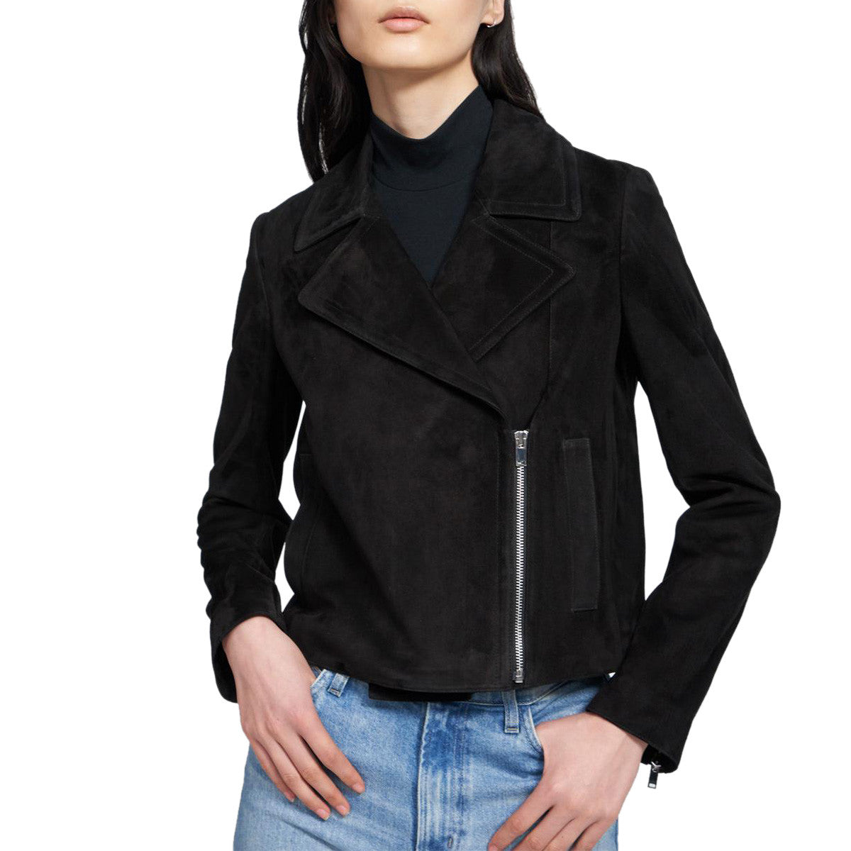 Suede Moto Jacket