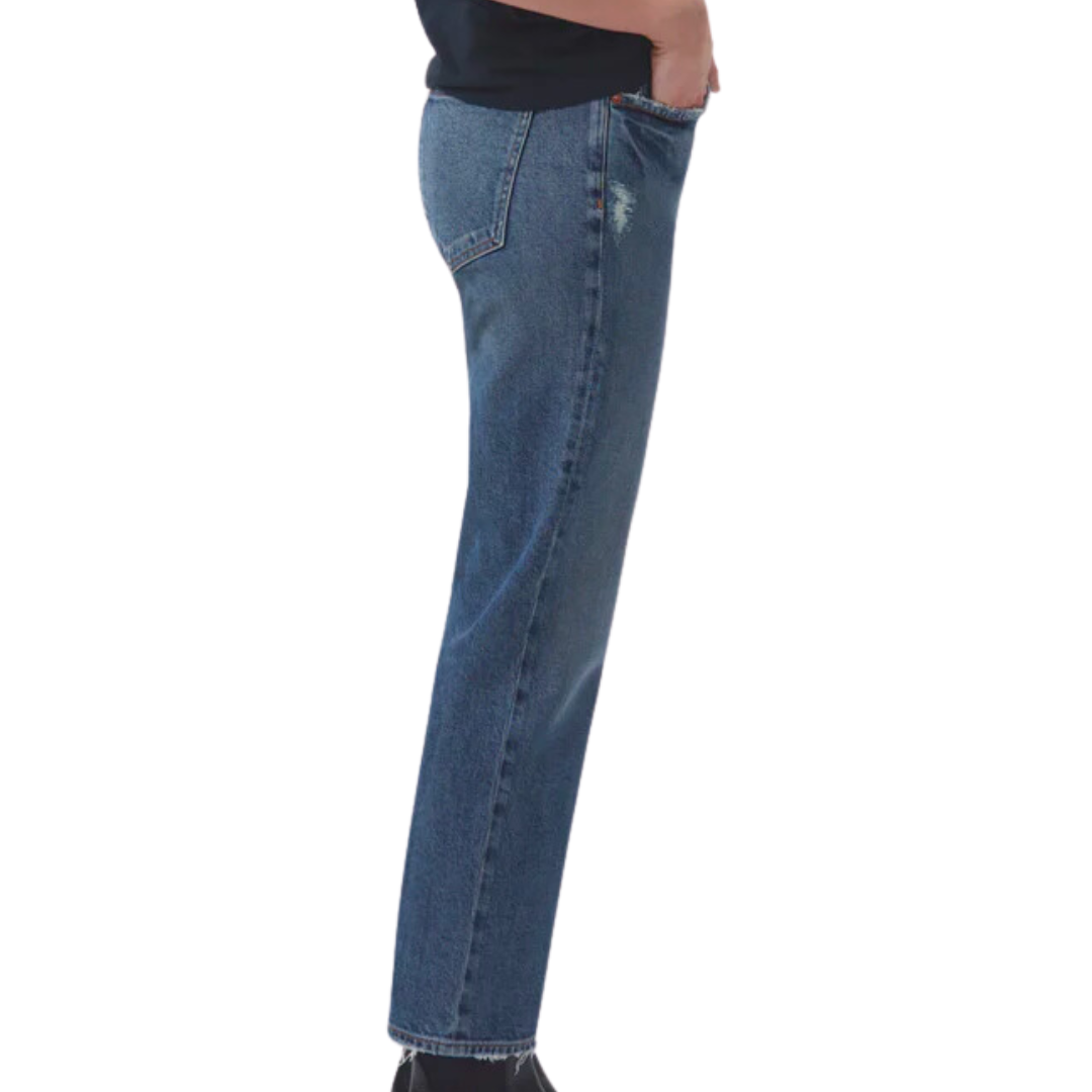 Kye Mid Rise Straight Crop in Notion