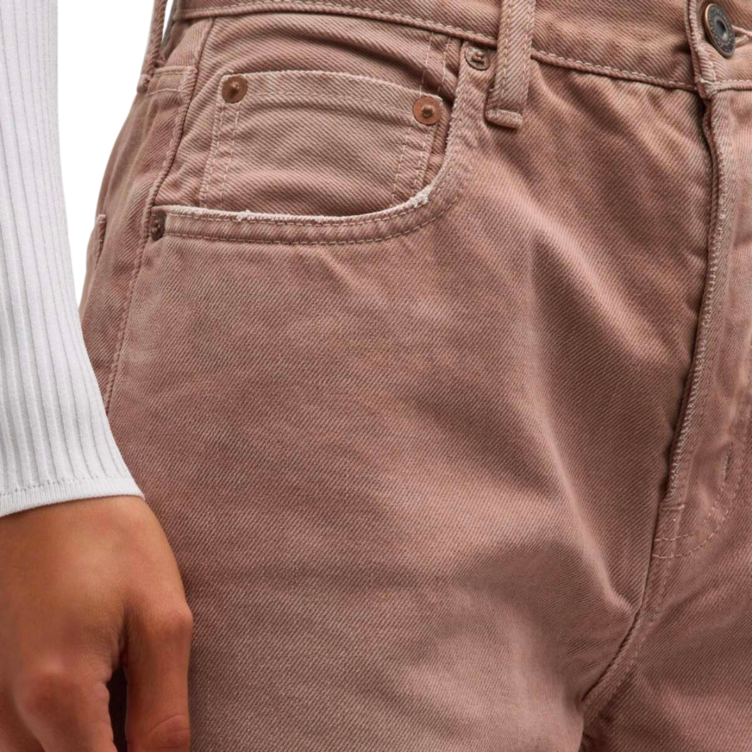Emery Wide Straight in Beige