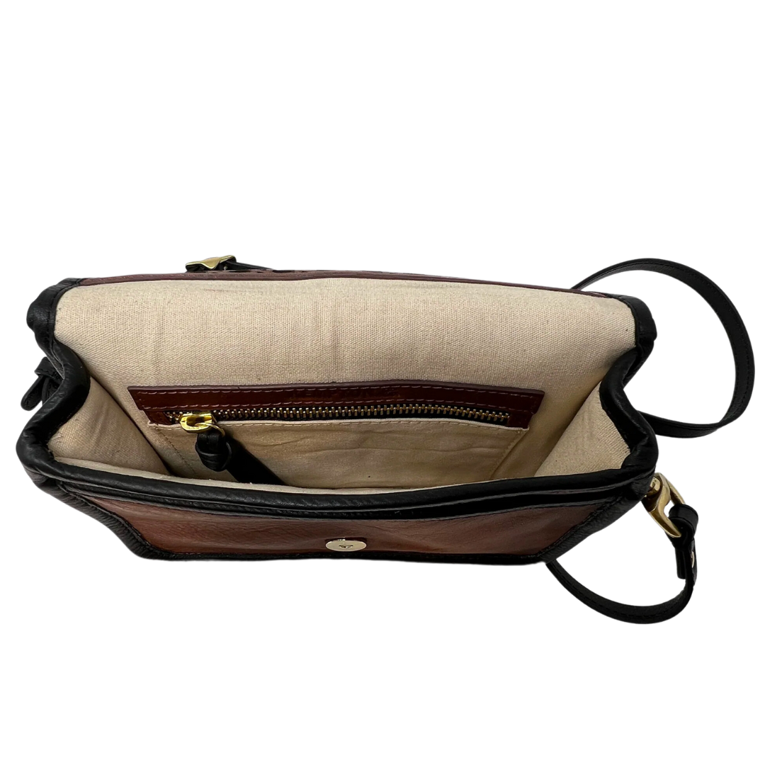 Mini Mia Crossbody in Rattan Brown