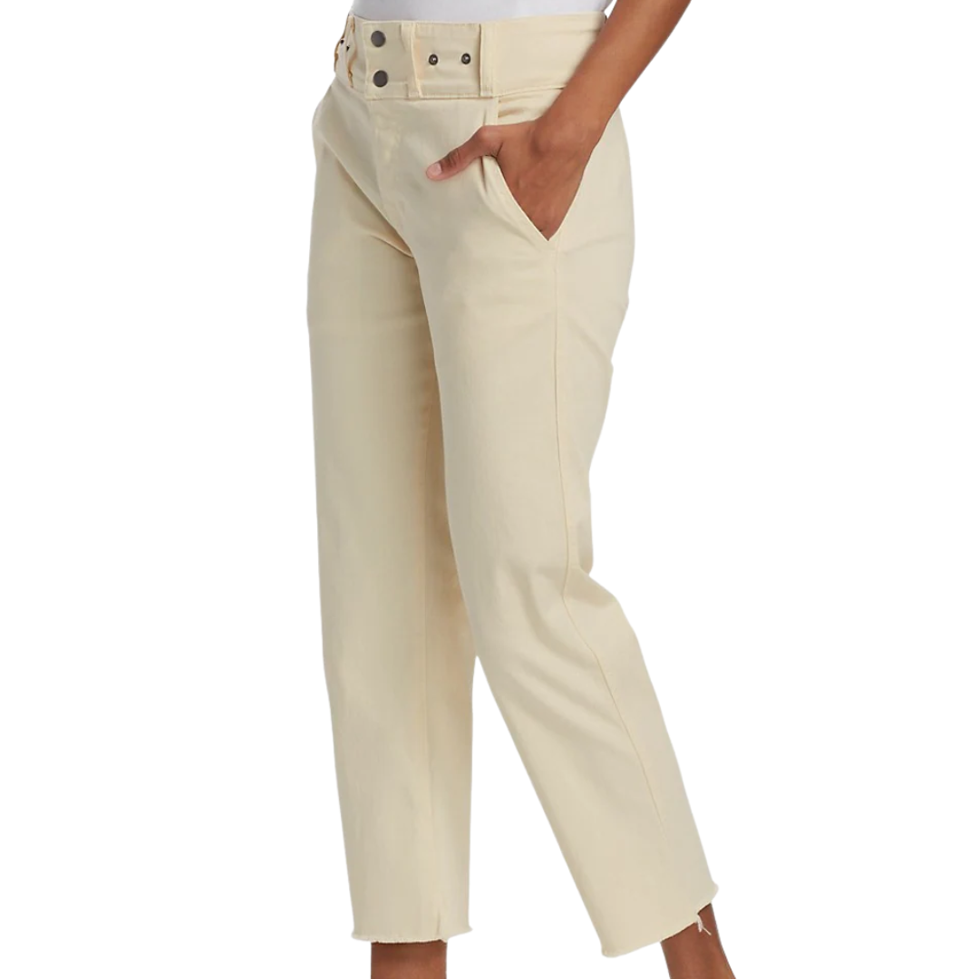 Gabrie Snapped Trouser in French Vanilla