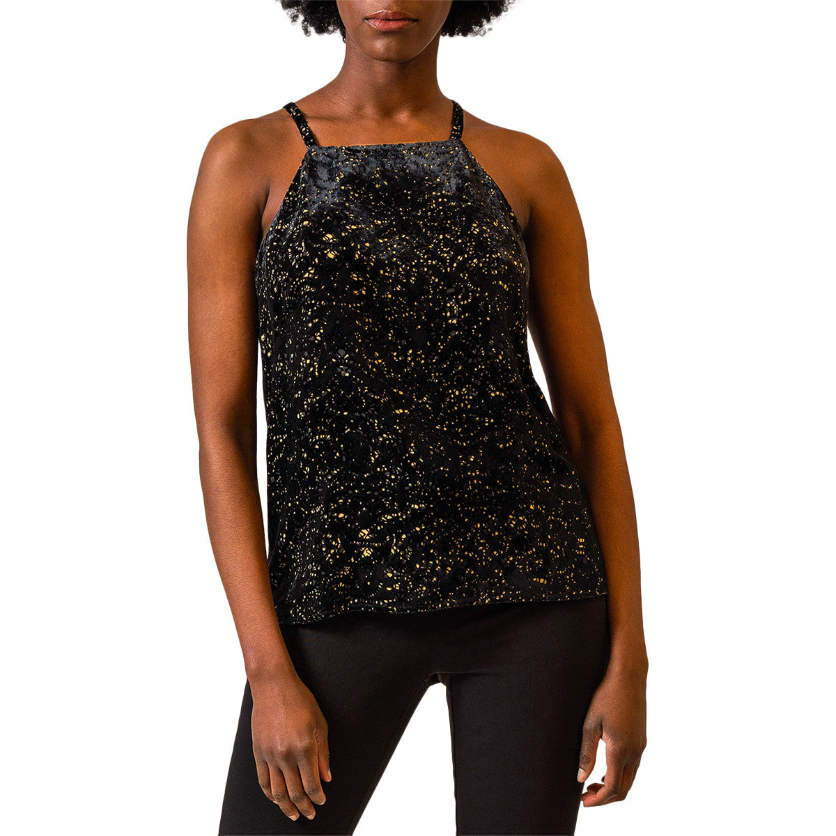 Deneuve Square Neck Halter Tank