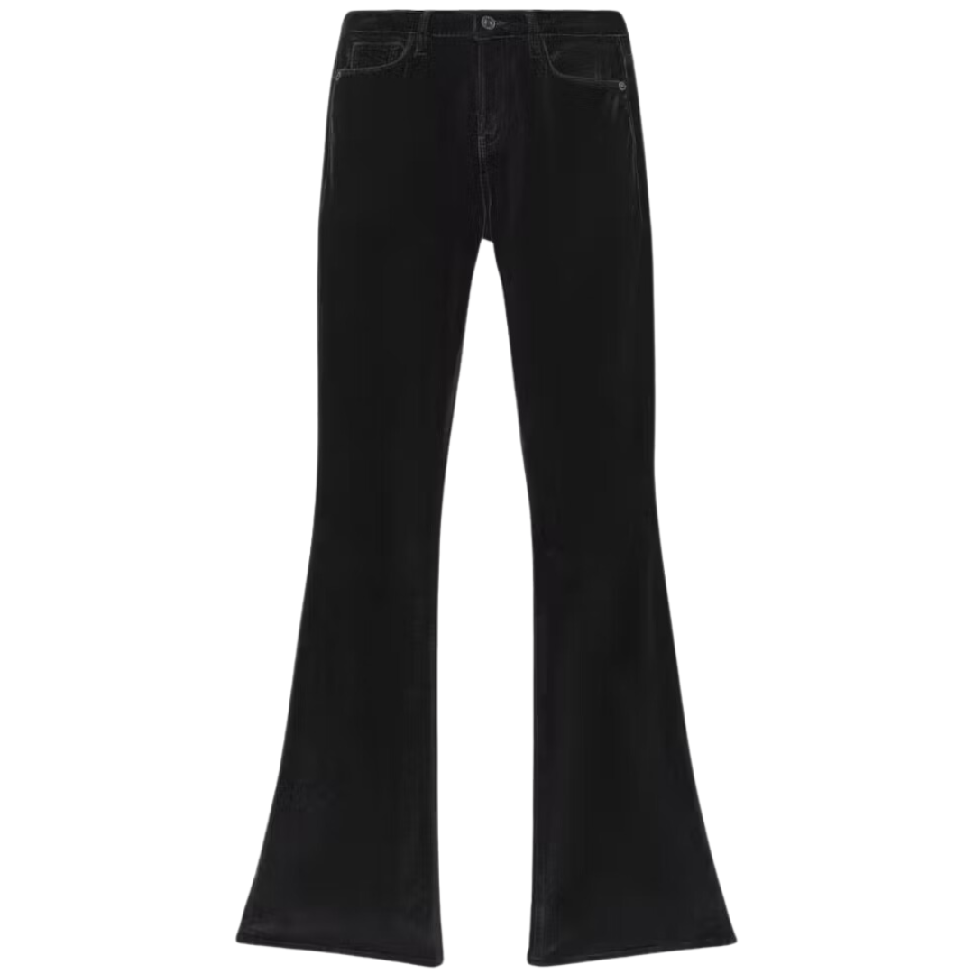 Le High Flare Velveteen in Black
