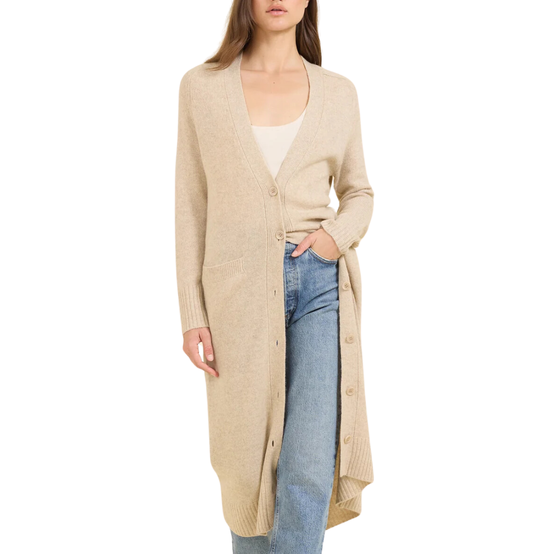 Morgan Cashmere Duster in Oatmeal