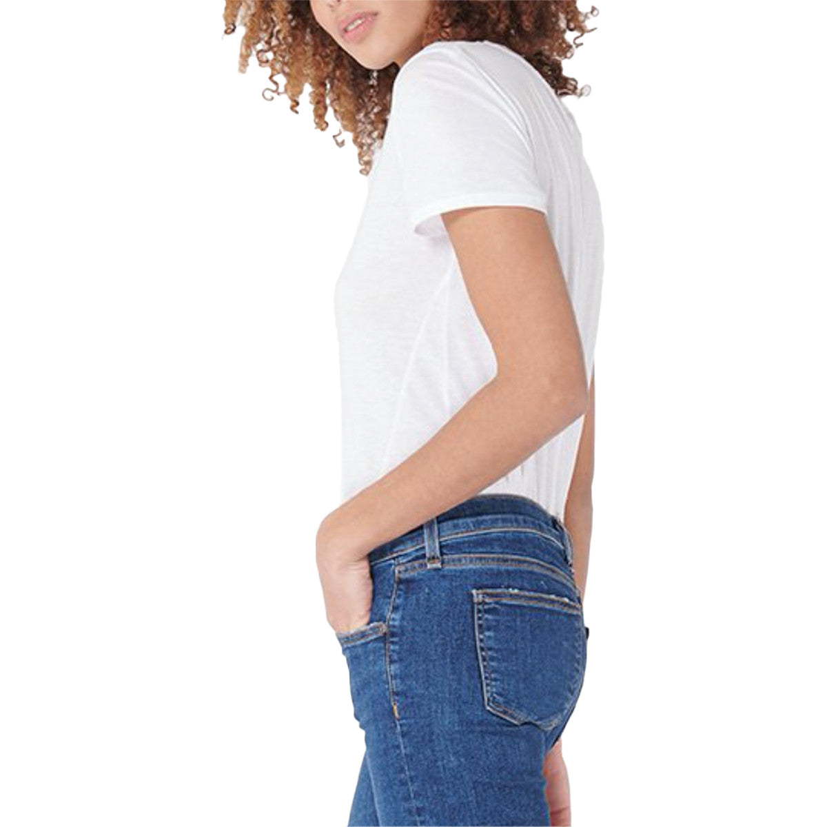 Cindy V-Neck Shirt in White