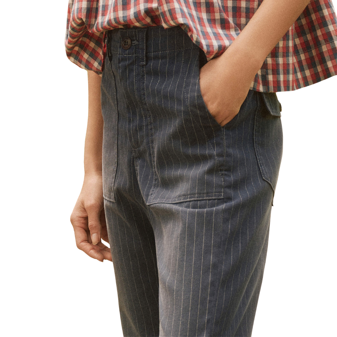 The Ranger Pant in Dark Indigo Pin Stripe