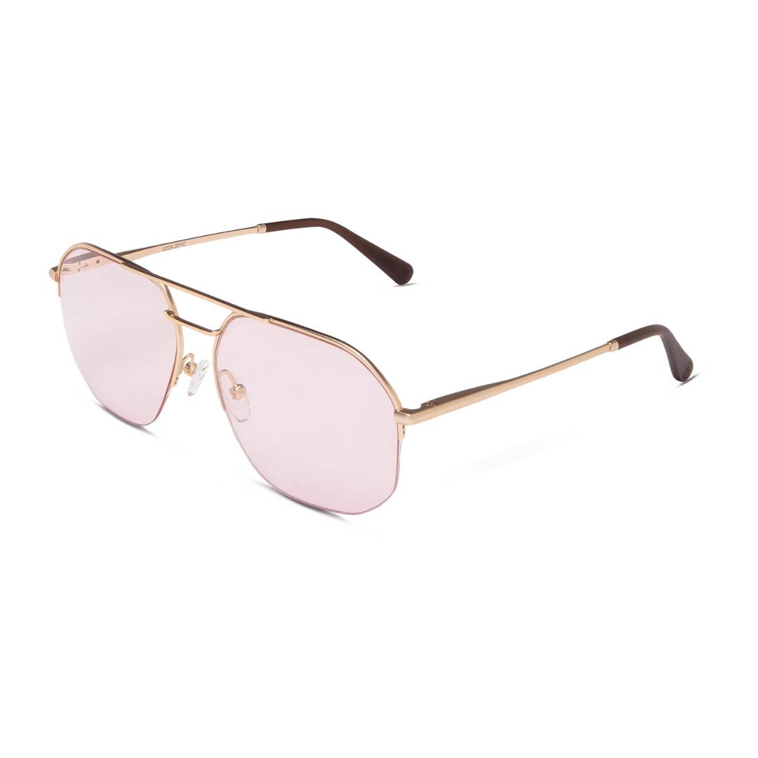 Muse Readers in Gold Pink Tint