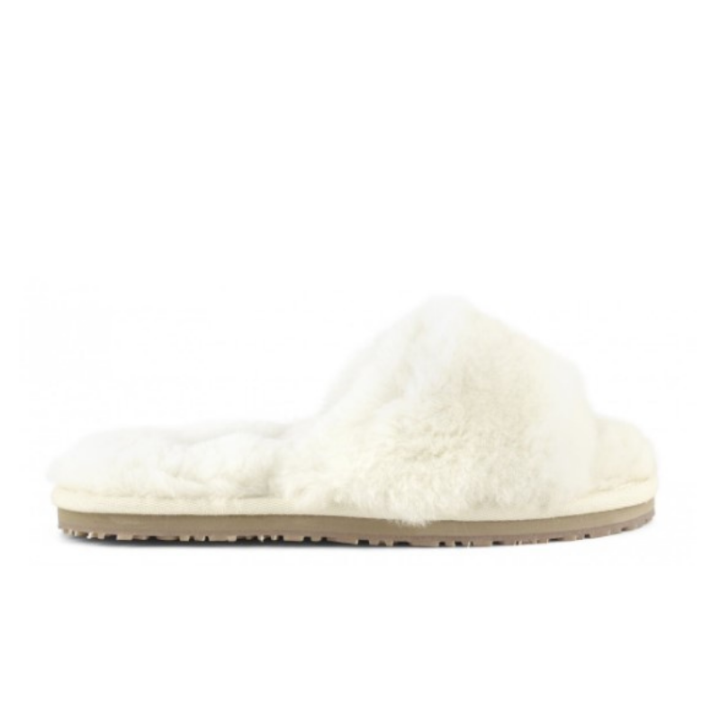 Sheepskin Slide Slipper in Vanilla