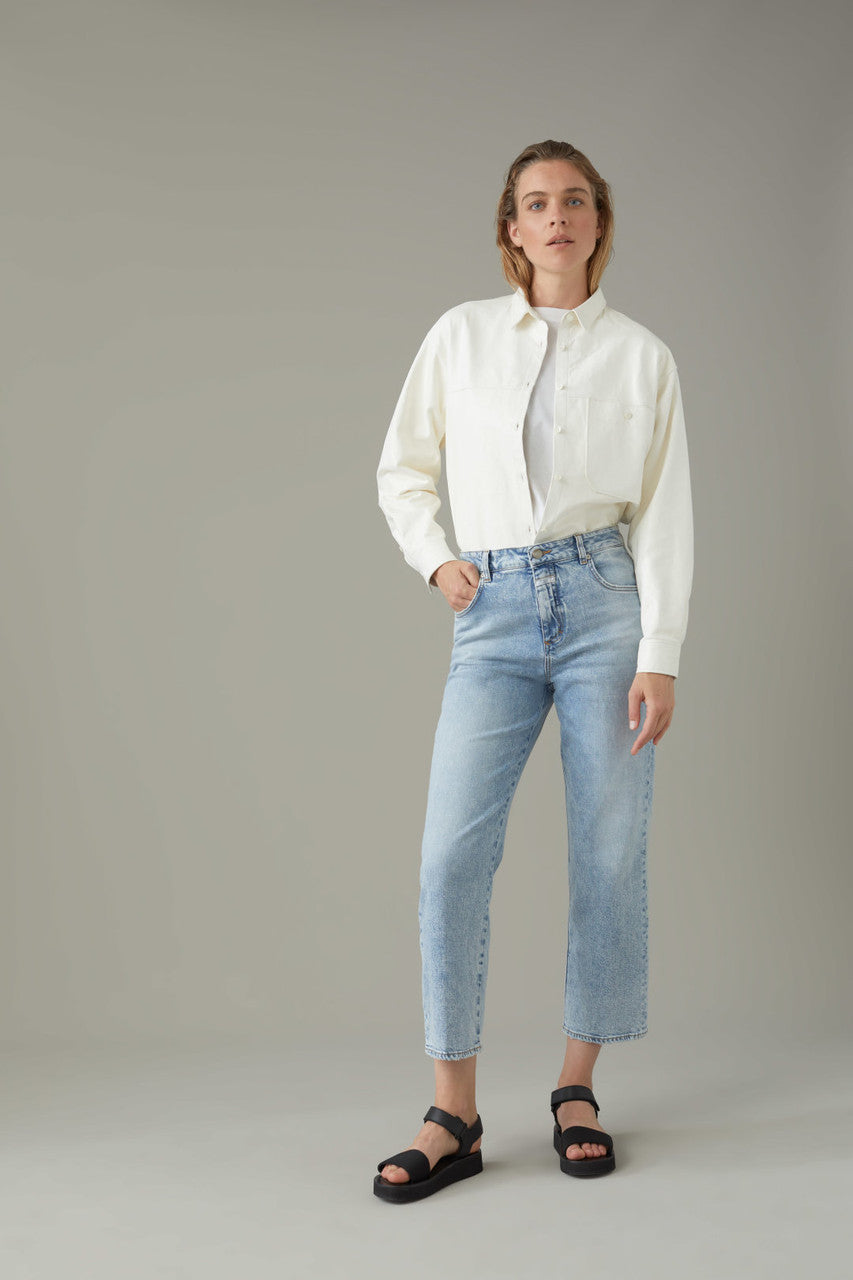 Gill Organic Stretch Straight Jean in Light Wash