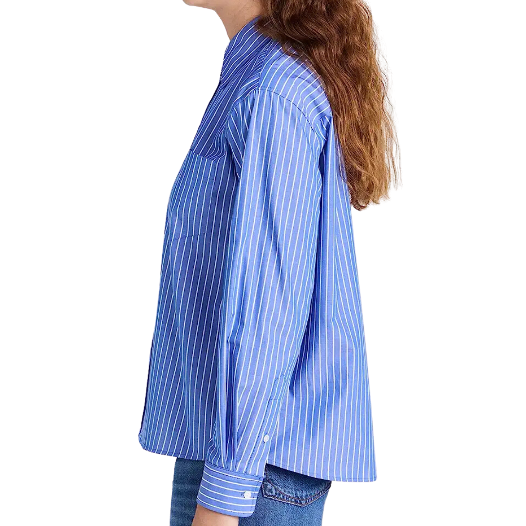 Telma Shirt in Blue/White Stripe