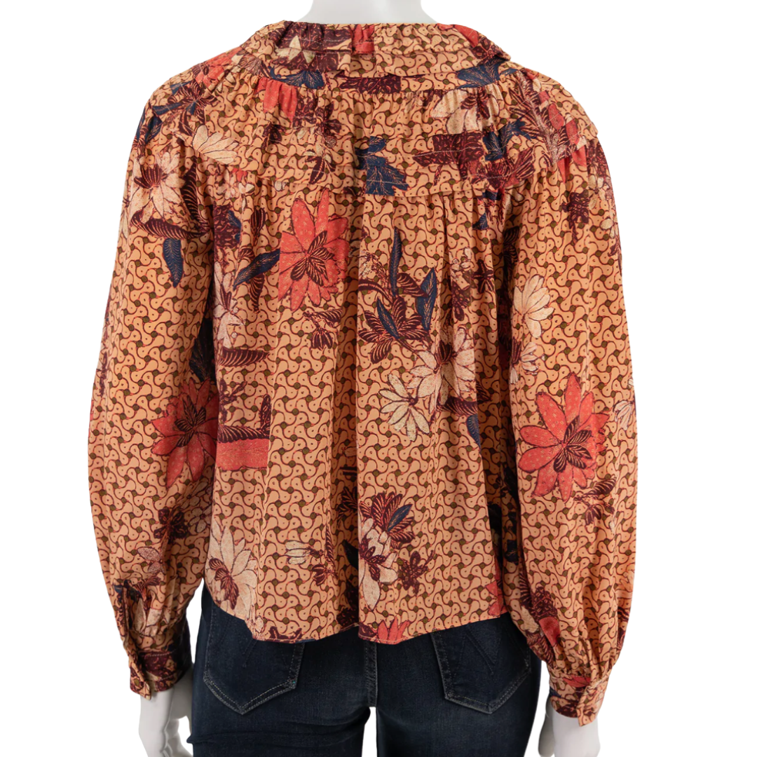 Aria Blouse in Garden Rose