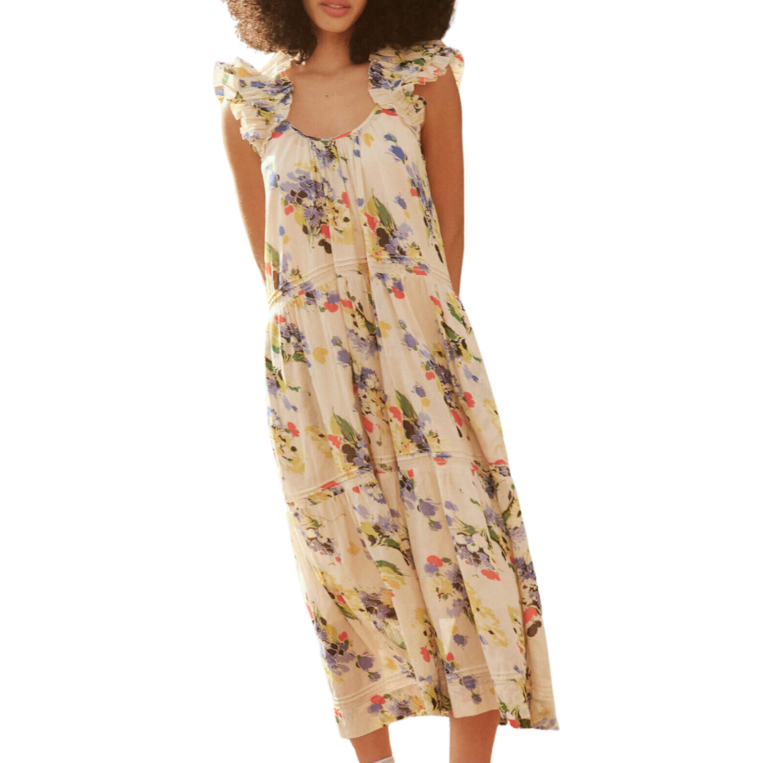 The Dove Dress in Bright Grove Floral