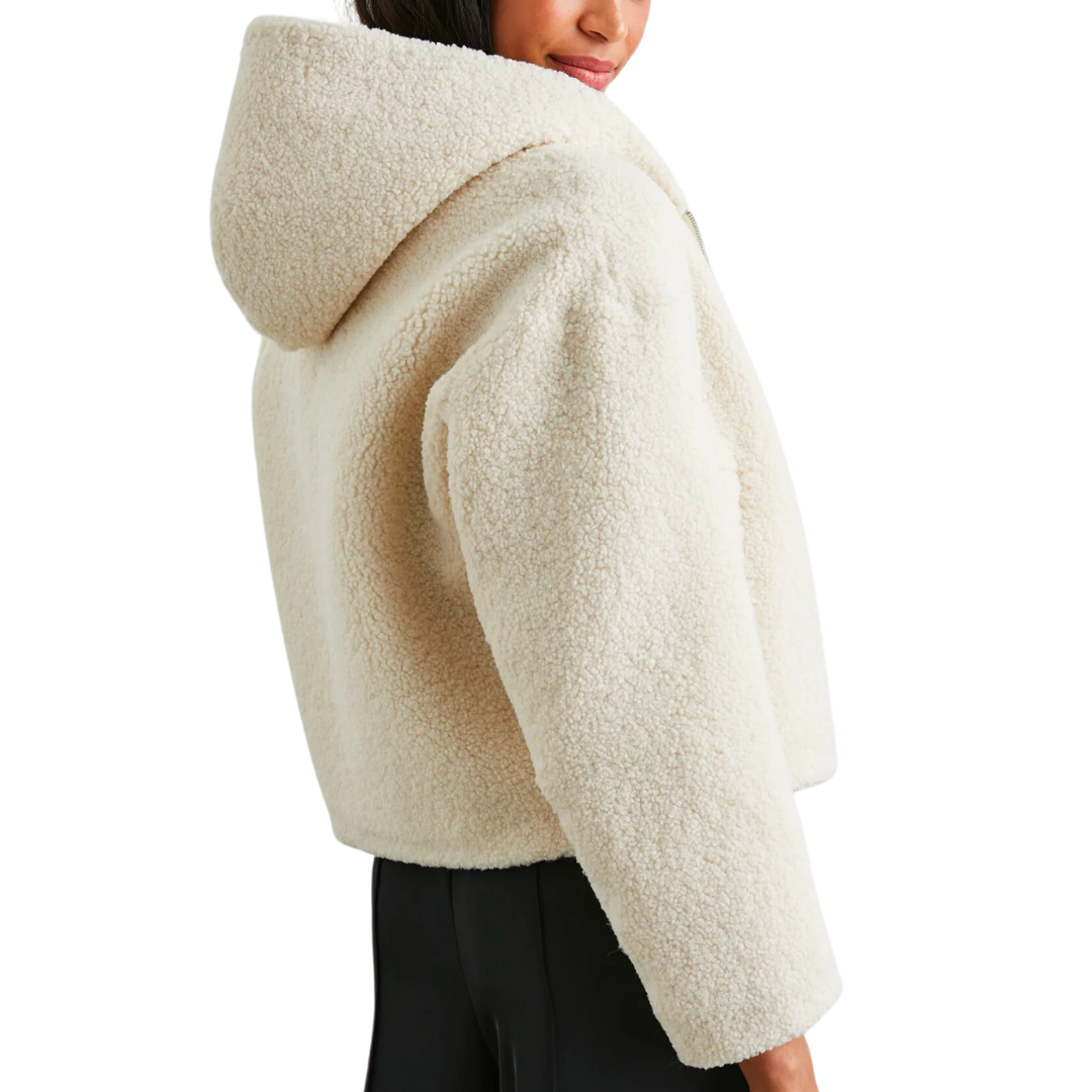 Fabi Jacket in Ivory Teddy