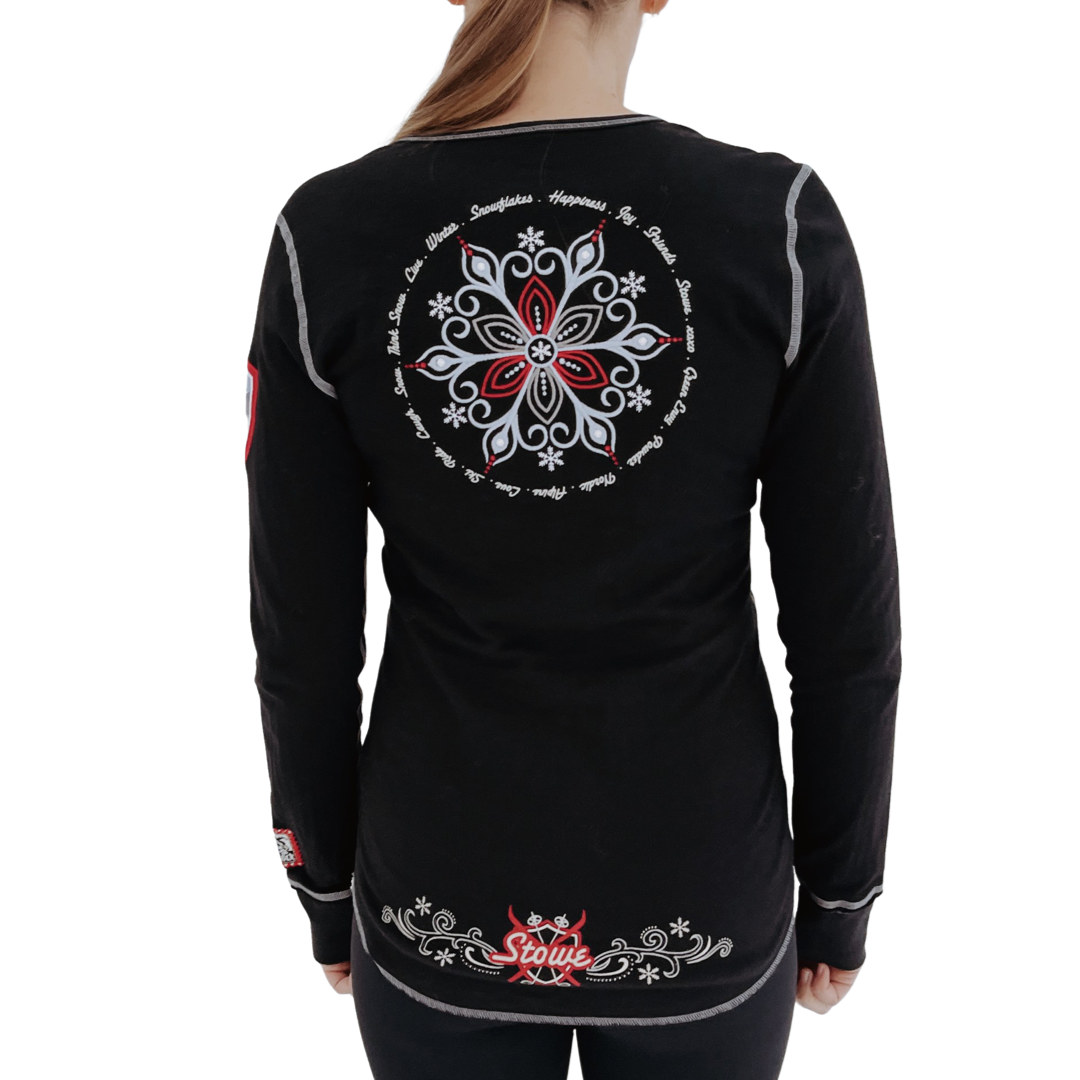Custom Stowe Love Henley '16 in Black