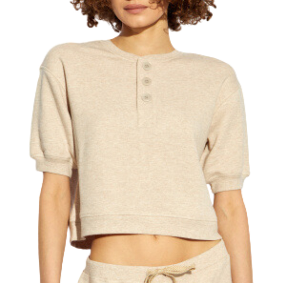 Blake Top in Oatmeal Melange