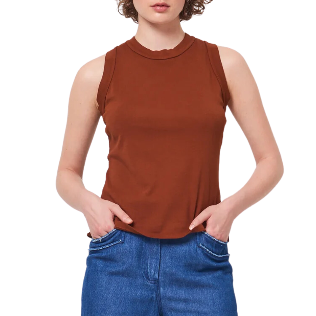Leigh Tank Top in Cognac