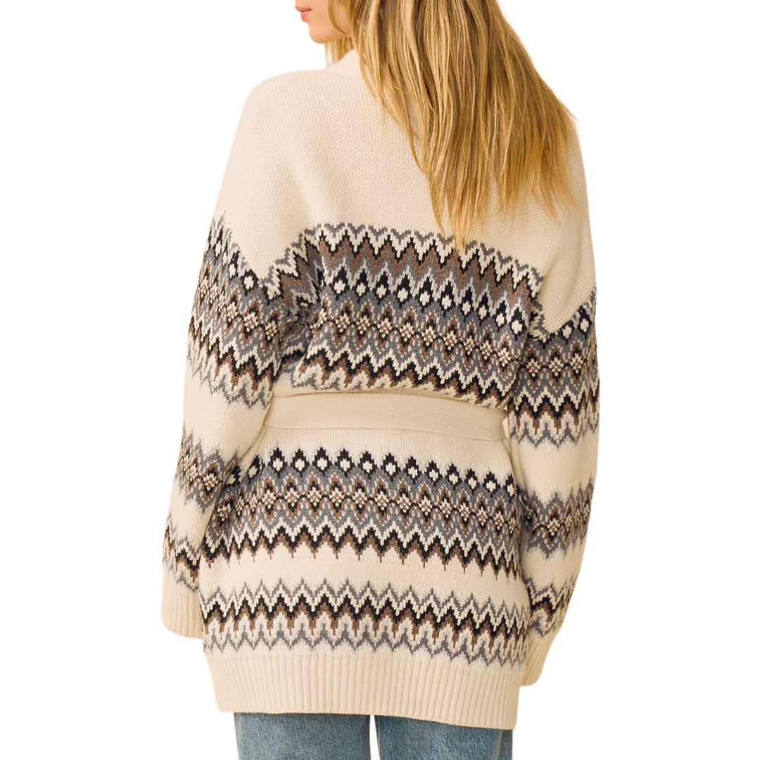 Kaden Cardigan in Cream Combo