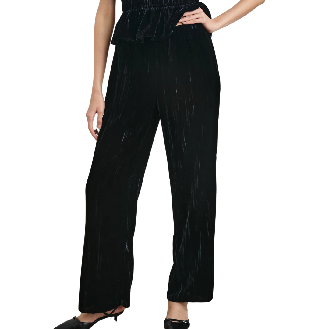 Brissa Pant in Black Velvet