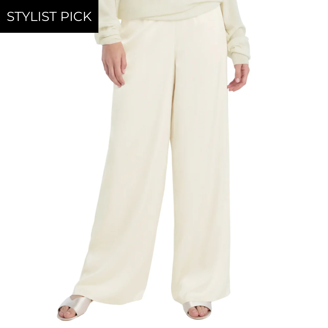 The Everything Wide Leg in Ivory
