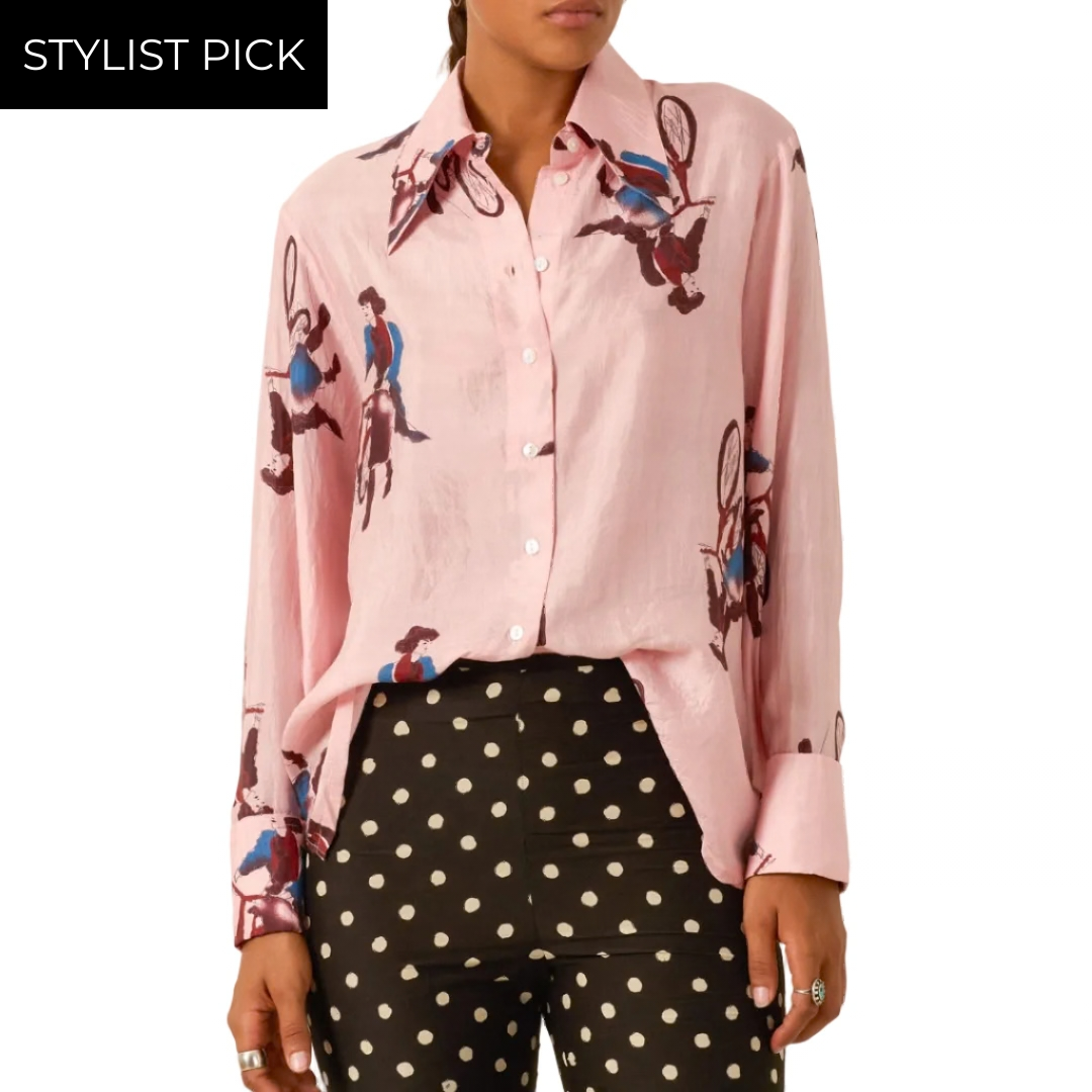 Dana Parisian Pedal Shirt in Light Pink