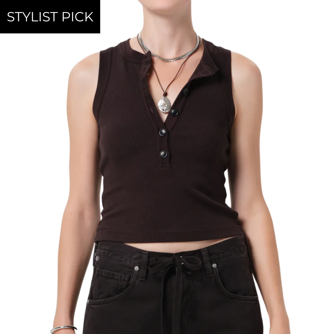 Caralyn Tank in Chocolate