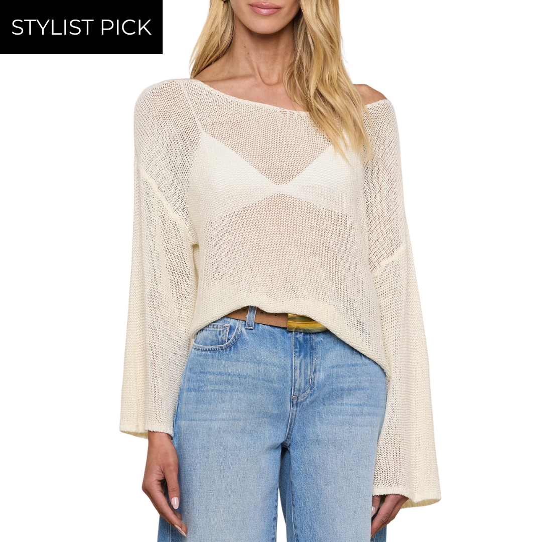 Ethan Knit Pullover in Vanilla