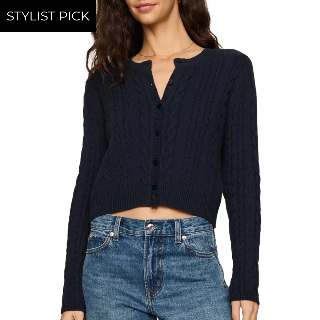 Cera Long Sleeve Cardigan in Eclipse
