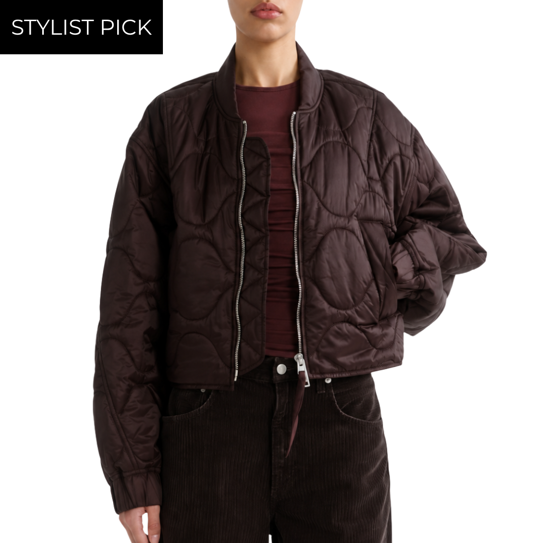 Iona Quilted Jacket in Deep Roast