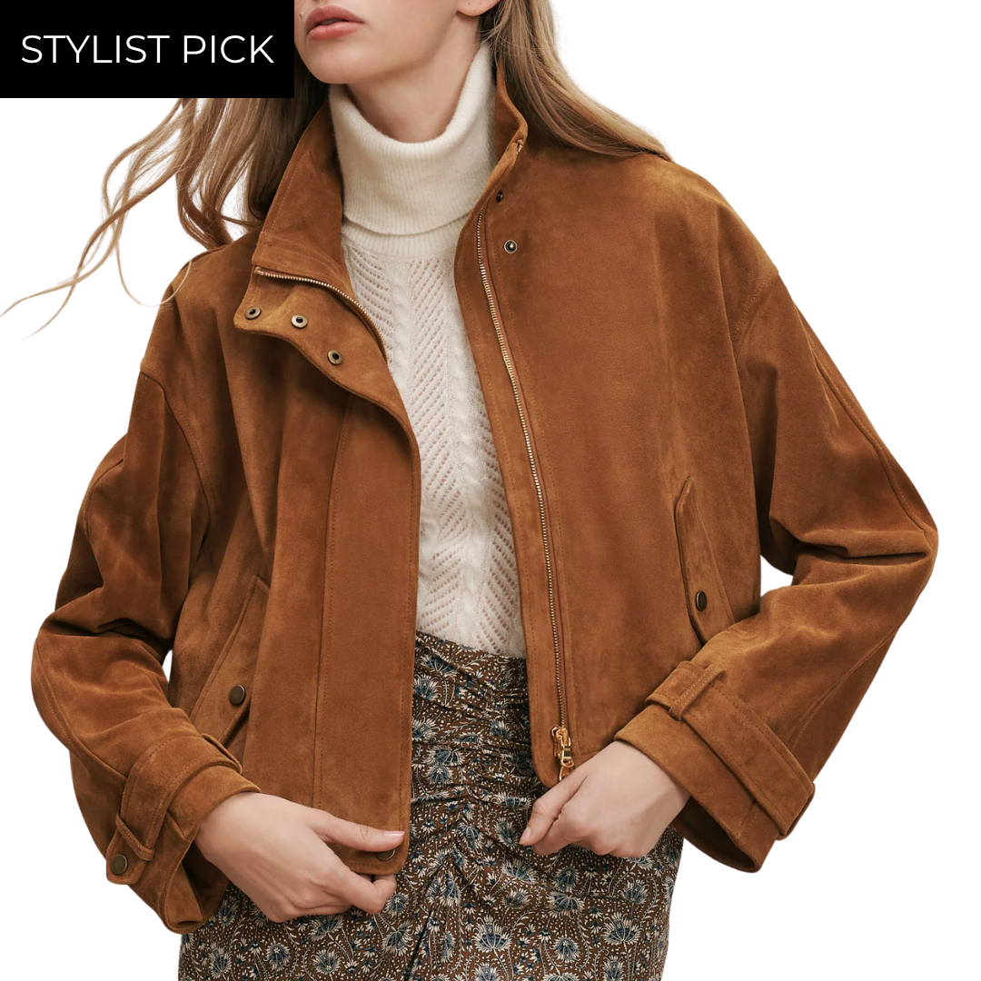 Bateman Suede Jacket in Acorn