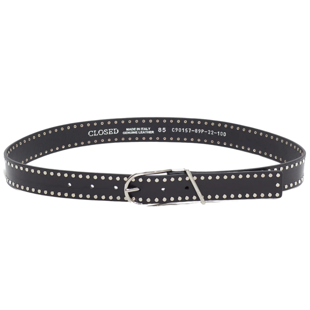 Belt with Studs in Black
