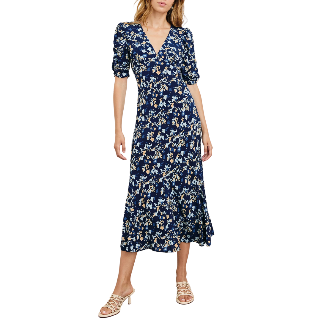 Zariah Dress in Navy Floral